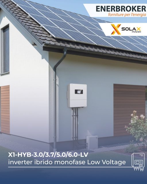 ⚡ Accumula, risparmia, ottimizza la tua energia

Con l’inverter SolaX X1-HYB LV, la gestione dell’energia diventa ancora più intelligente.
Una soluzione ibrida pensata per impianti residenziali, ideale per integrare fotovoltaico e sistemi di accumulo in modo semplice ed efficiente.

🔋 Massimizza l’autoconsumo
🏡 Più indipendenza dalla rete
📉 Meno sprechi, più risparmio in bolletta

Con EnerBroker trovi le migliori soluzioni tecnologiche per rendere la tua energia davvero su misura.

👉 Scopri di più e scegli l’efficienza per la tua casa.

#EnerBroker #Fotovoltaico #AccumuloEnergia #SolaX #EnergiaSmart #CasaSostenibile
