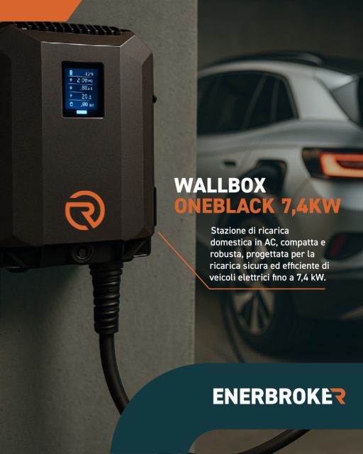 🚗⚡ Sono iniziate le consegne delle auto elettriche acquistate con il Bonus Auto 2025 !

Sempre più persone stanno scegliendo la mobilità elettrica grazie agli incentivi statali. Ma per vivere davvero l’esperienza dell’auto elettrica serve anche una ricarica semplice, sicura e sempre disponibile a casa.
Con la 𝗪𝗮𝗹𝗹𝗯𝗼𝘅 𝗢𝗻𝗲𝗯𝗹𝗮𝗰𝗸 𝟳,𝟰 𝗸𝗪 puoi ricaricare la tua auto comodamente dal tuo garage o posto auto, con una soluzione compatta, sicura ed efficiente.

🔌 Ricarica domestica fino a 7,4 kW
🏡 Perfetta per abitazioni private e garage
⚡ Maggiore autonomia e libertà ogni giorno

𝗘𝗻𝗲𝗿𝗕𝗿𝗼𝗸𝗲𝗿 ti accompagna nella transizione verso la mobilità elettrica: dall’energia alla ricarica domestica.

📩 Contattaci a info@enerbroker.com

#EnerBroker #MobilitàElettrica #BonusAuto2025 #Wallbox #RicaricaElettrica #AutoElettrica