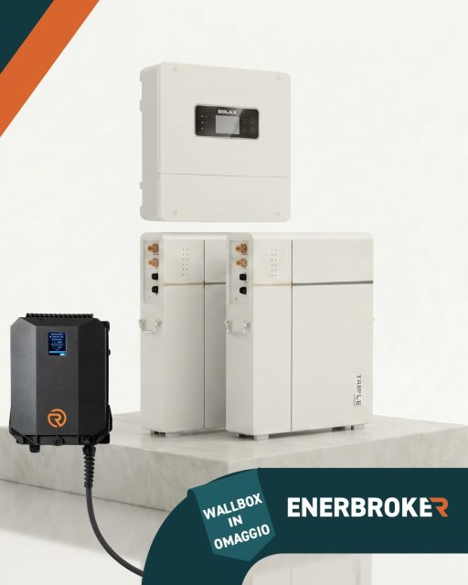 ⚡ Dai più valore ai tuoi impianti con il Kit Residenziale SolaX Power.

Una soluzione completa per il residenziale con:
🔋 Accumulo da 10,6 kWh
⚡ Inverter Hybrid 6kW
🔌 𝗪𝗮𝗹𝗹𝗯𝗼𝘅 𝗢𝗻𝗲𝗕𝗹𝗮𝗰𝗸 𝟳,𝟰 𝗸𝗪 𝗜𝗡 𝗢𝗠𝗔𝗚𝗚𝗜𝗢

✅ Tecnologia SolaX
✅ Soluzione integrata e scalabile
✅ Ideale per il residenziale
✅ Offerta valida con acquisto minimo di 2 kit fino ad esaurimento scorte

📩 Richiedi maggiori informazioni a info@enerbroker.com!
